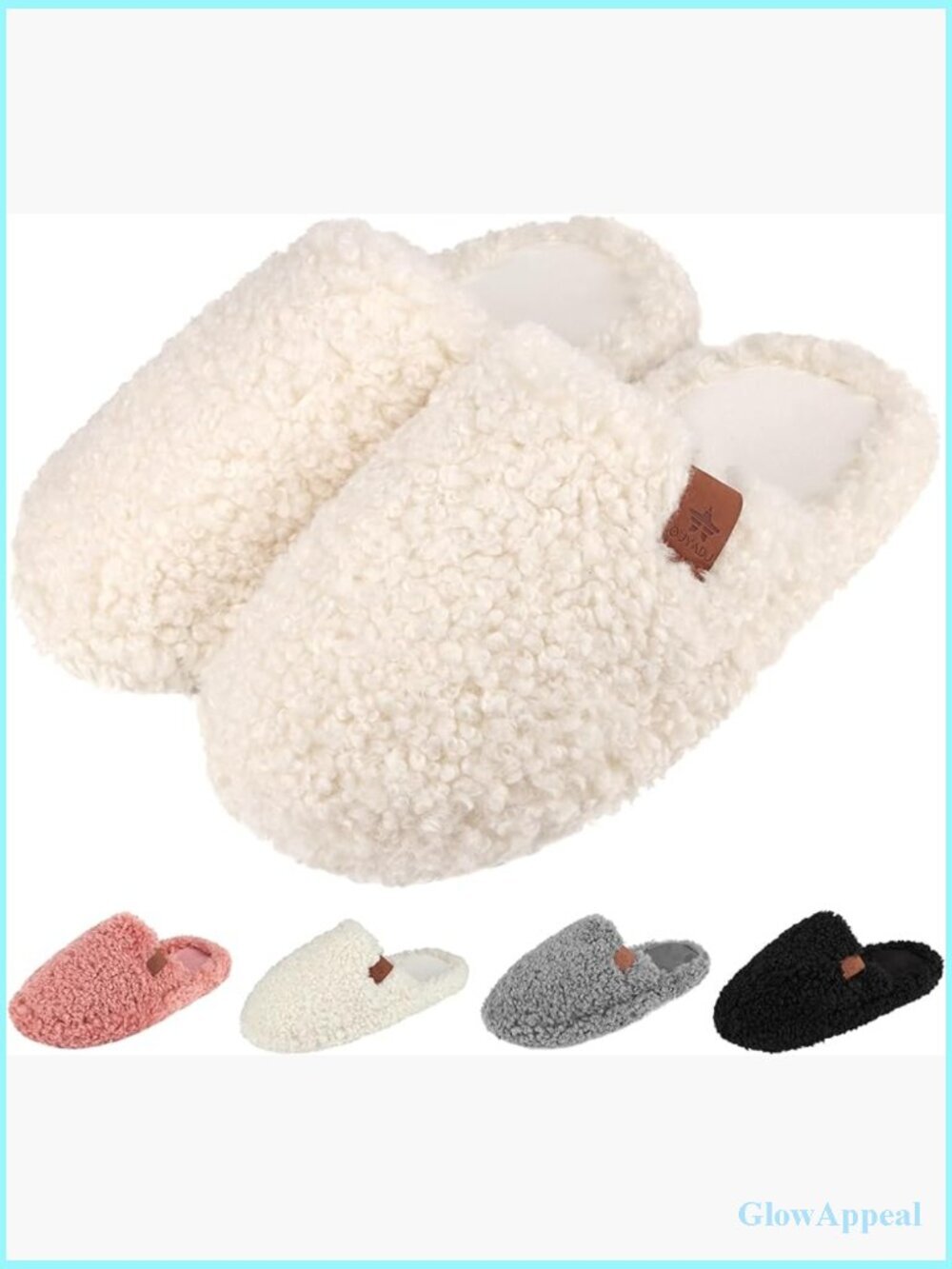 Wide Width Arch Support Memory Foam Slippers Faux Fur Indoor Outdoor House Shoes